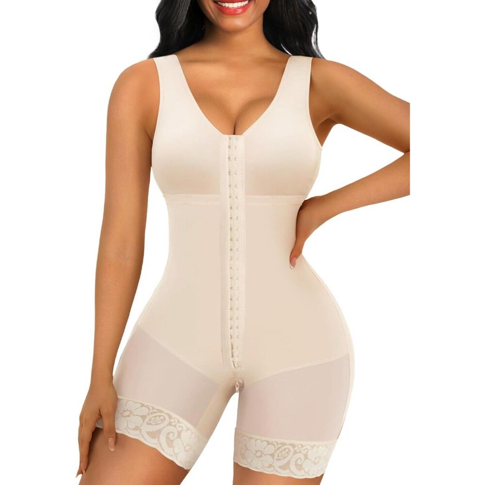 SHAPERX Women's Fajas Colombianas Tummy Control ShapewearBeige Small